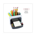 Universal Deluxe Message Center, 6 Compartments, Plastic, 5.5 x 6.75 x 5, Black (08110)