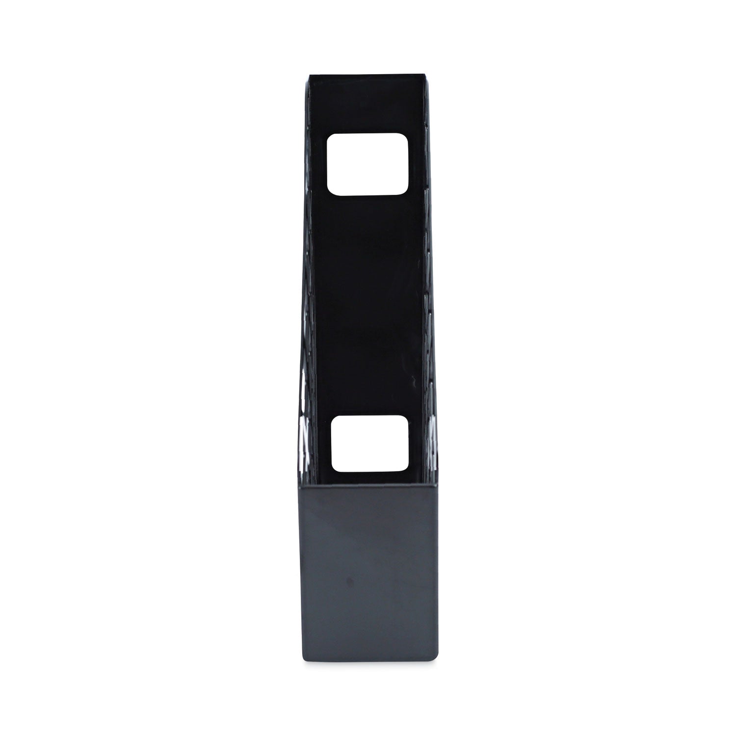 Universal Recycled Plastic Magazine File, 3 x 10 x 11.88, Black (08118)