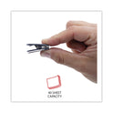 Universal Deluxe Recycled Cubicle Clips, 40 Sheet Capacity, Charcoal, 24/Pack (08221)