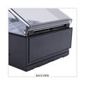 Universal Business Card File, Holds 600 2 x 3.5 Cards, 4.25 x 8.25 x 2.5, Metal/Plastic, Black (10601)