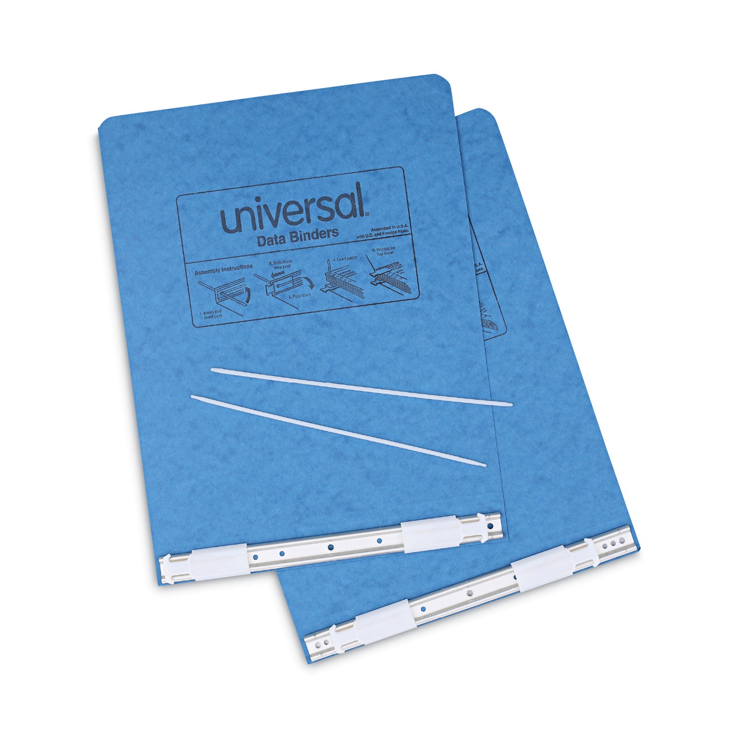 Universal Pressboard Hanging Binder, 2 Posts, 6" Capacity, 9.5 x 11, Light Blue (15431)