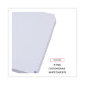 Universal Self-Tab Index Dividers, 8-Tab, 11 x 8.5, White, 24 Sets (20845)