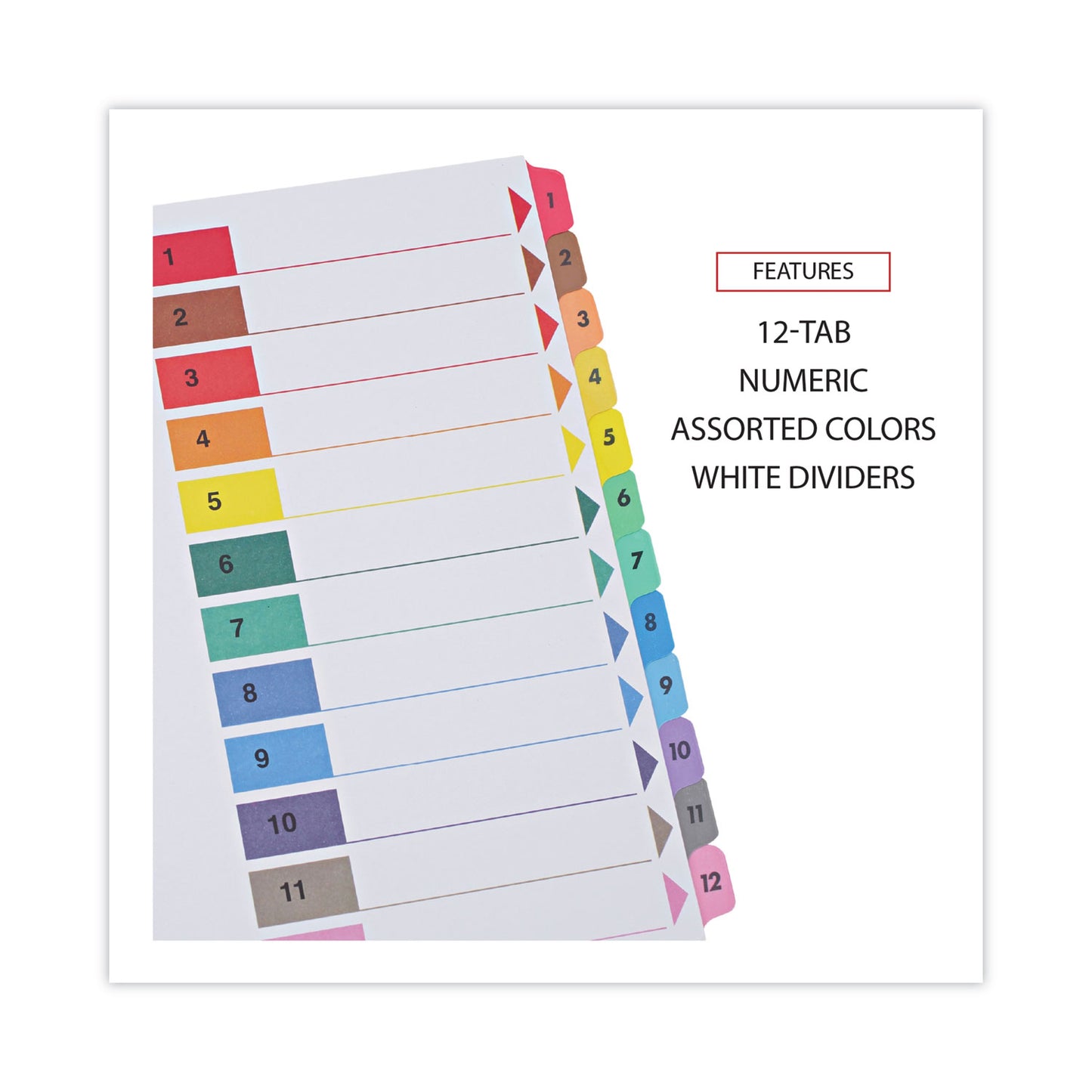  Table Of Contents, 11 x 8.5, White, 6 Sets (24806)