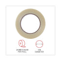 Universal 120# Utility Grade Filament Tape, 3" Core, 24 mm x 54.8 m, Clear (30024)