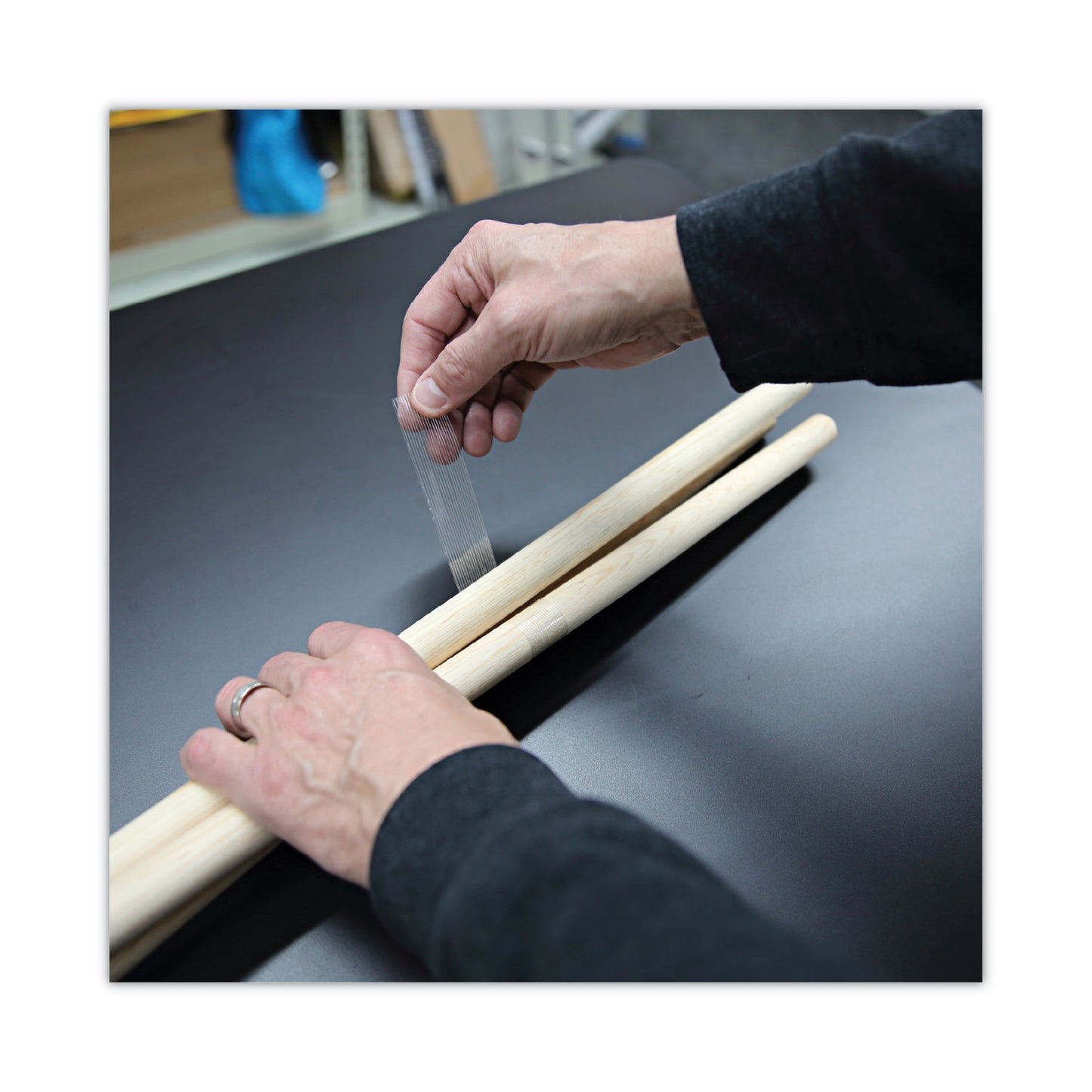 Universal 120# Utility Grade Filament Tape, 3" Core, 24 mm x 54.8 m, Clear (30024)