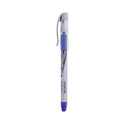 Universal Gel Pen, Stick, Medium 0.7 mm, Blue Ink, Silver/Blue Barrel, Dozen (39621)