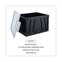 Universal Collapsible Crate, Letter/Legal Files, 17.25" x 14.25" x 10.5", Black/Gray, 2/Pack (40010)