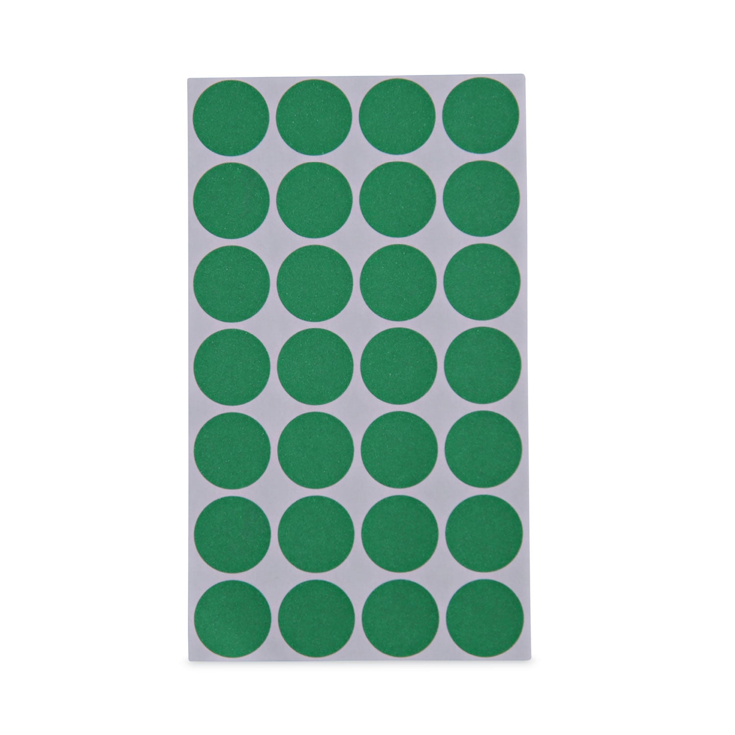 Universal Self-Adhesive Removable Color-Coding Labels, 0.75" dia, Green, 28/Sheet, 36 Sheets/Pack (40115)