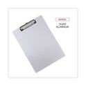Universal Aluminum Clipboard with Low Profile Clip, 0.5" Clip Capacity, Holds 8.5 x 11 Sheets, Aluminum (40301)