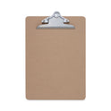 Universal Hardboard Clipboard, 1.25" Clip Capacity, Holds 8.5 x 11 Sheets, Brown (40304)