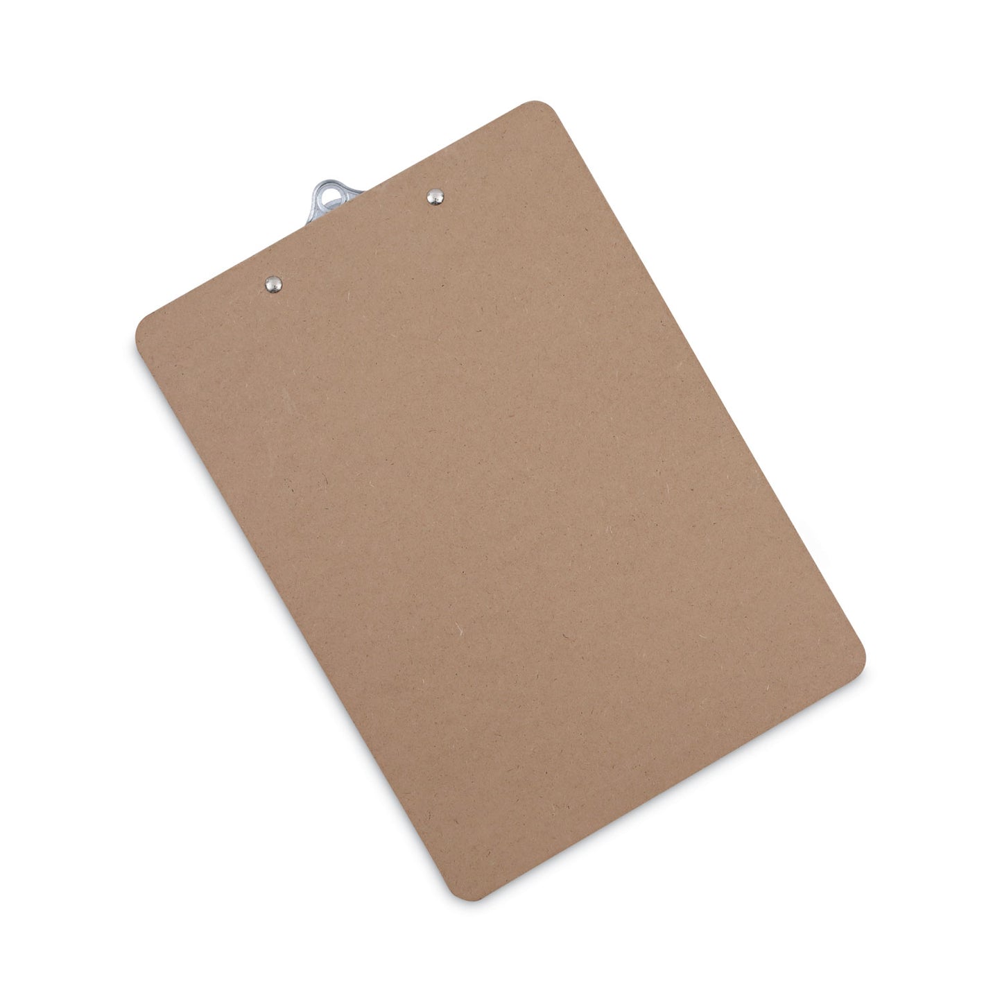 Universal Hardboard Clipboard, 1.25" Clip Capacity, Holds 8.5 x 11 Sheets, Brown (40304)