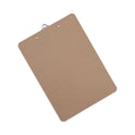 Universal Hardboard Clipboard, 1.25" Clip Capacity, Holds 8.5 x 11 Sheets, Brown, 3/Pack (40304VP)