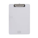 Universal Plastic Clipboard with Low Profile Clip, 0.5" Clip Capacity, Holds 8.5 x 11 Sheets, Clear (40310)