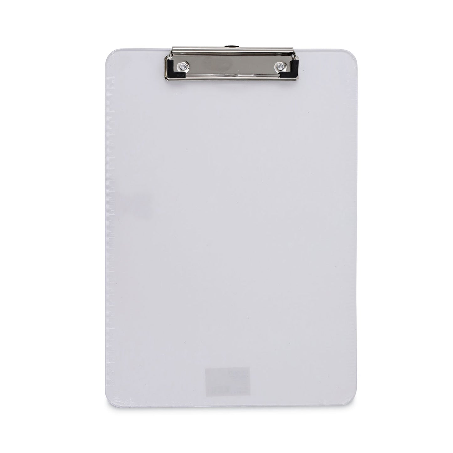 Universal Plastic Clipboard with Low Profile Clip, 0.5" Clip Capacity, Holds 8.5 x 11 Sheets, Clear (40310)