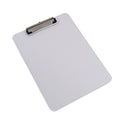 Universal Plastic Clipboard with Low Profile Clip, 0.5" Clip Capacity, Holds 8.5 x 11 Sheets, Clear (40310)