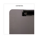 Universal Plastic Clipboard with Low Profile Clip, 0.5" Clip Capacity, Holds 8.5 x 11 Sheets, Translucent Black (40311)