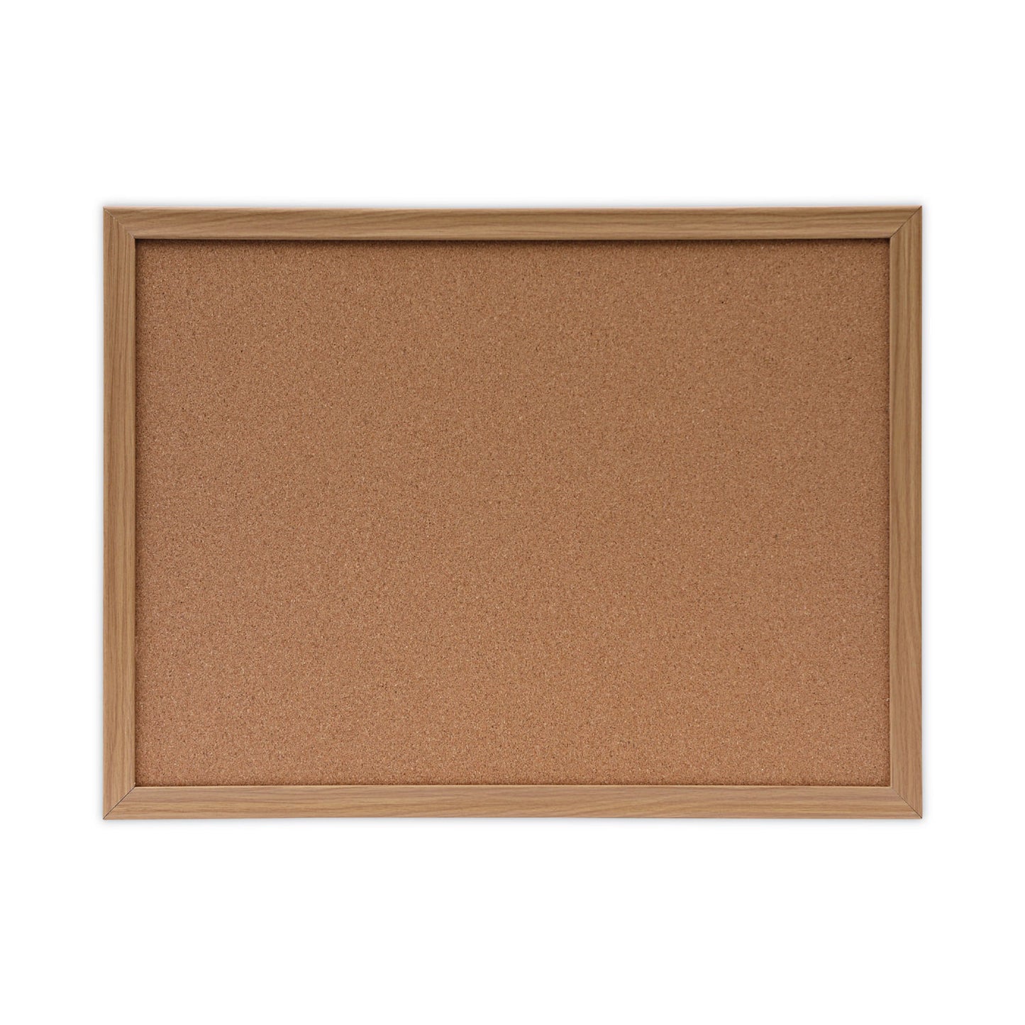 Universal Cork Board with Oak Style Frame, 24 x 18, Tan Surface (43602)