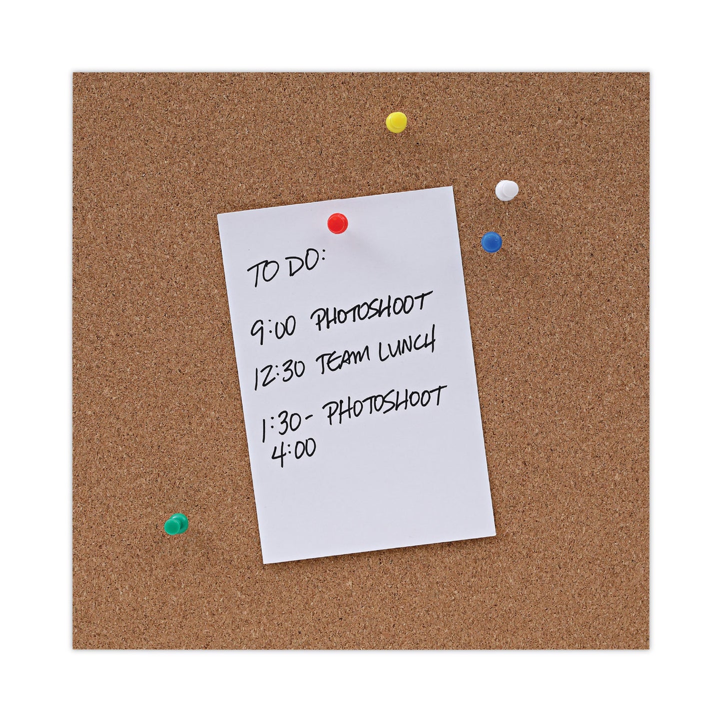 Universal Cork Board with Oak Style Frame, 24 x 18, Tan Surface (43602)