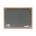 Universal Cork Board with Oak Style Frame, 24 x 18, Tan Surface (43602)