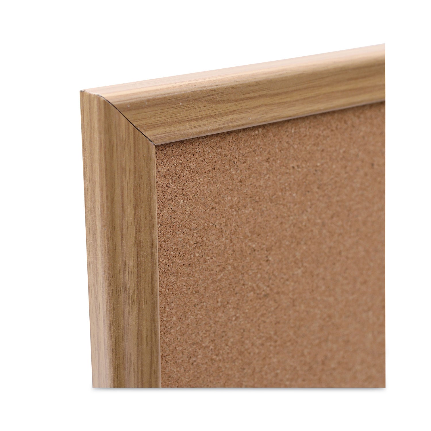 Universal Cork Board with Oak Style Frame, 24 x 18, Tan Surface (43602)