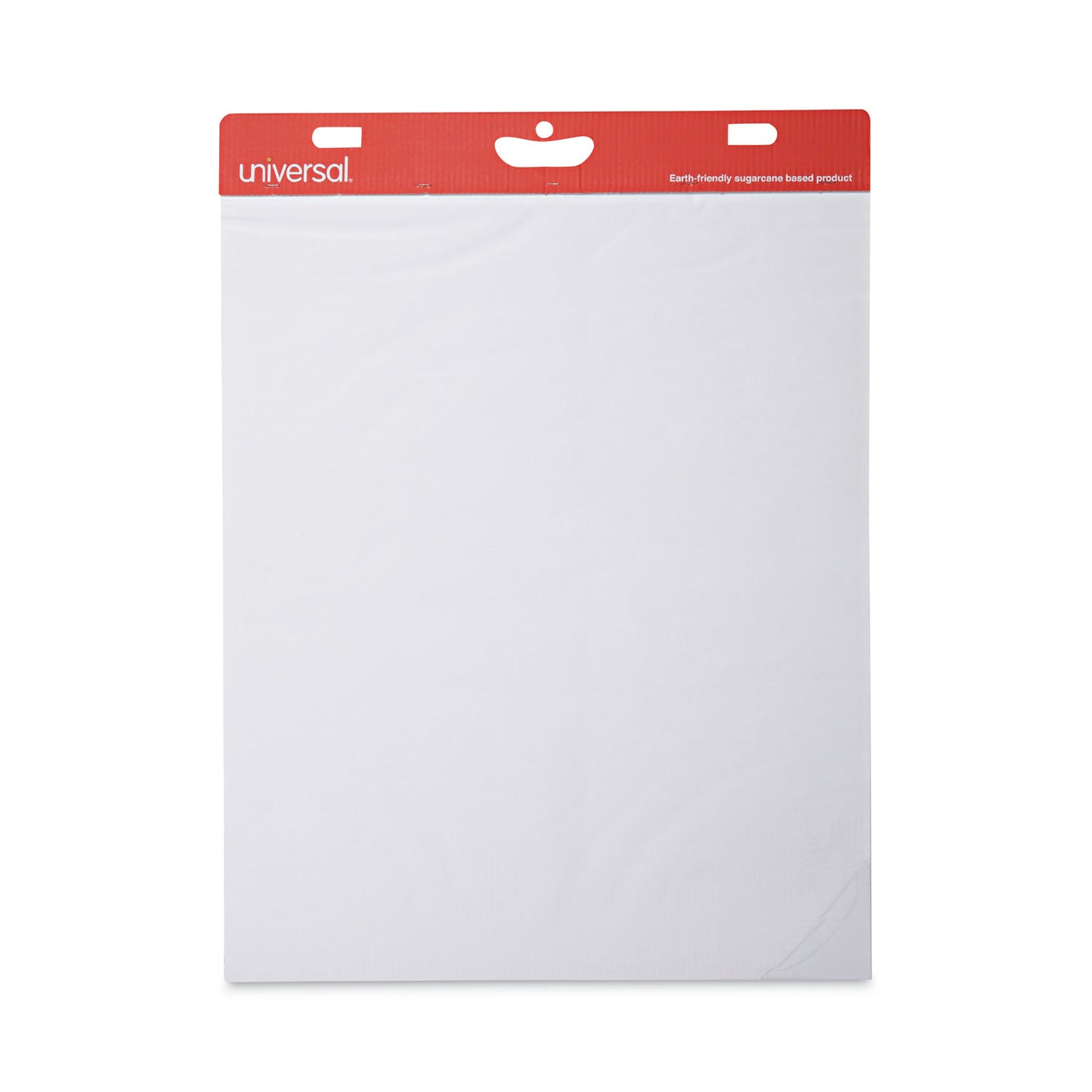 Universal Renewable Resource Sugarcane Based Easel Pads, Unruled, 27 x 34, White, 50 Sheets, 2/Carton (45600)