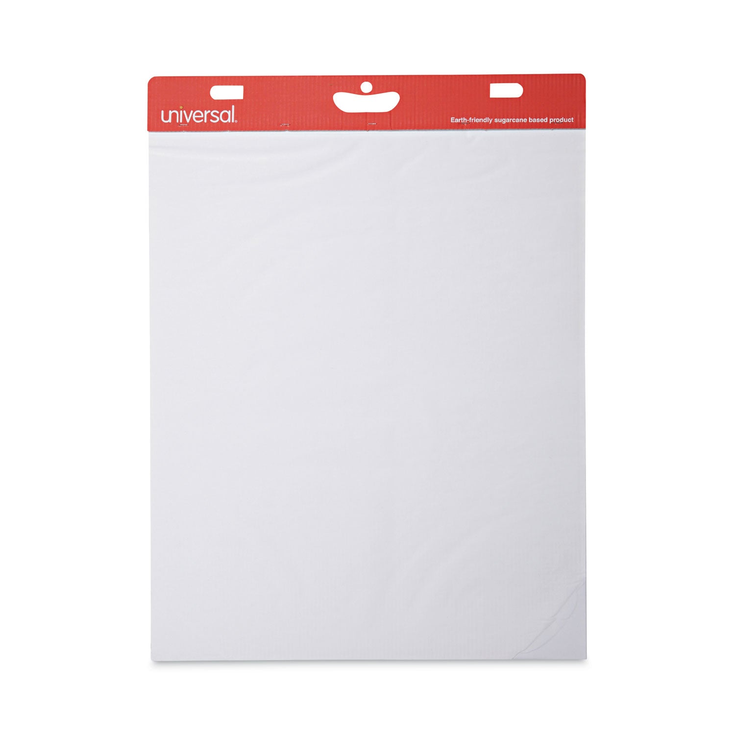 Universal Renewable Resource Sugarcane Based Easel Pads, Unruled, 27 x 34, White, 50 Sheets, 2/Carton (45600)