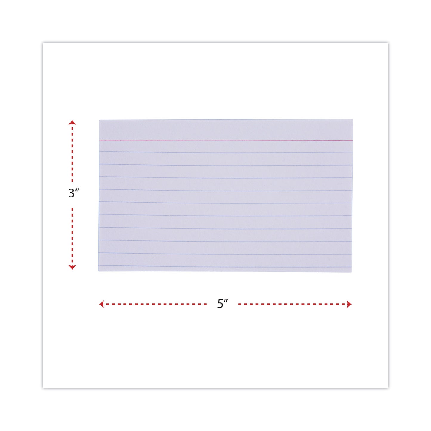 Universal Ruled Index Cards, 3 x 5, White, 100/Pack (47210)