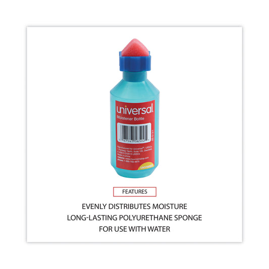 Universal Squeeze Bottle Moistener, 2 oz, Blue (56502)