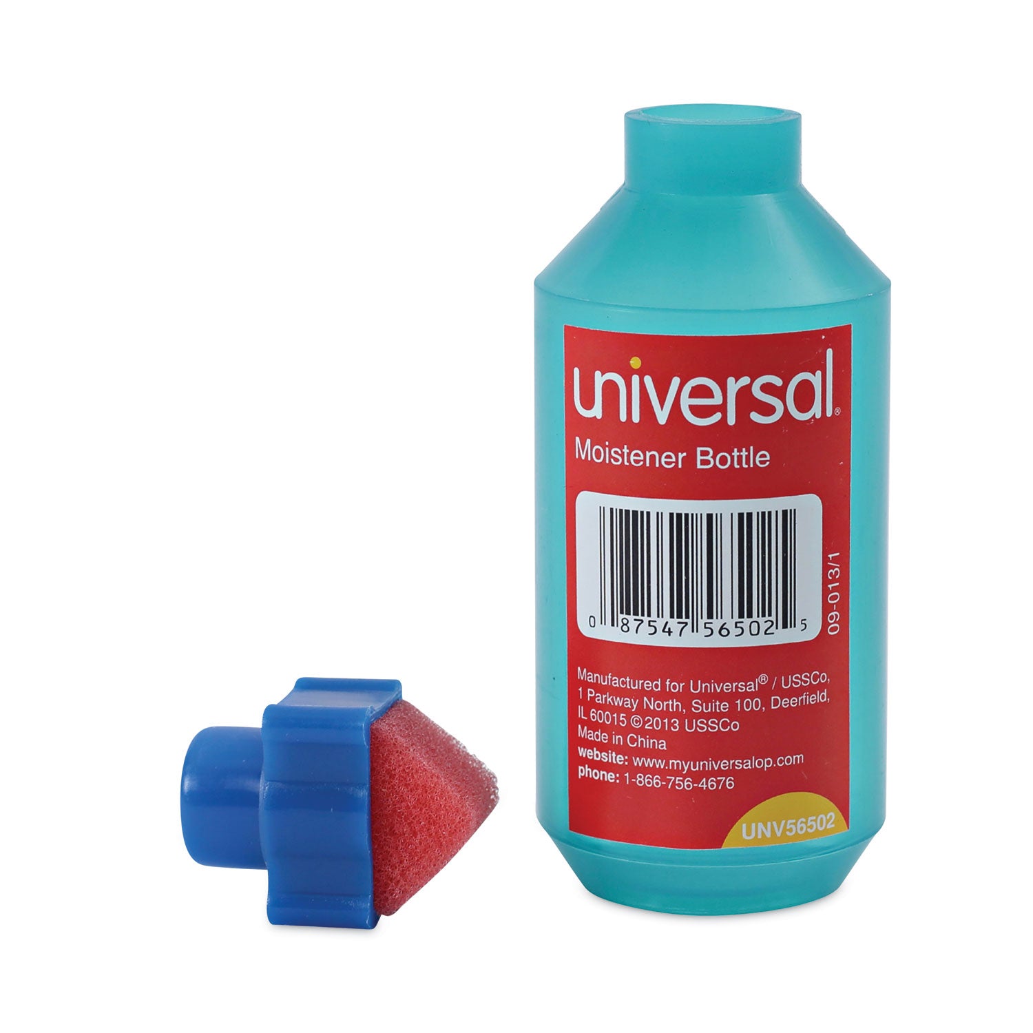 Universal Squeeze Bottle Moistener, 2 oz, Blue (56502)