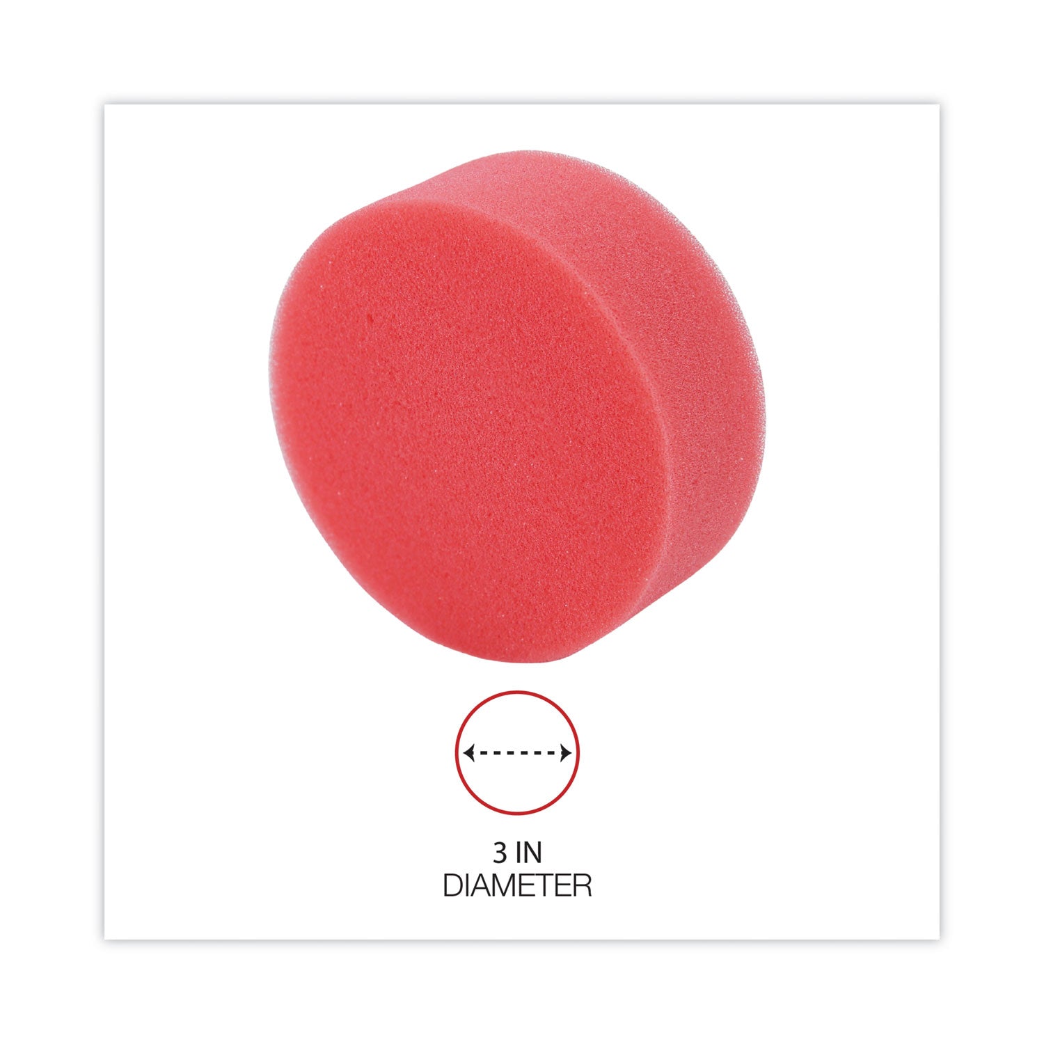 Universal Sponge Cup Moistener, 3" Diameter, Clear (56503)