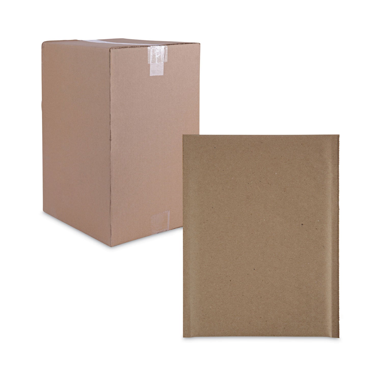 Universal Natural Self-Seal Cushioned Mailer, #0, Barrier Bubble Air Cell Cushion, Self-Adhesive Closure, 6 x 10, Kraft, 200/Carton (62425)