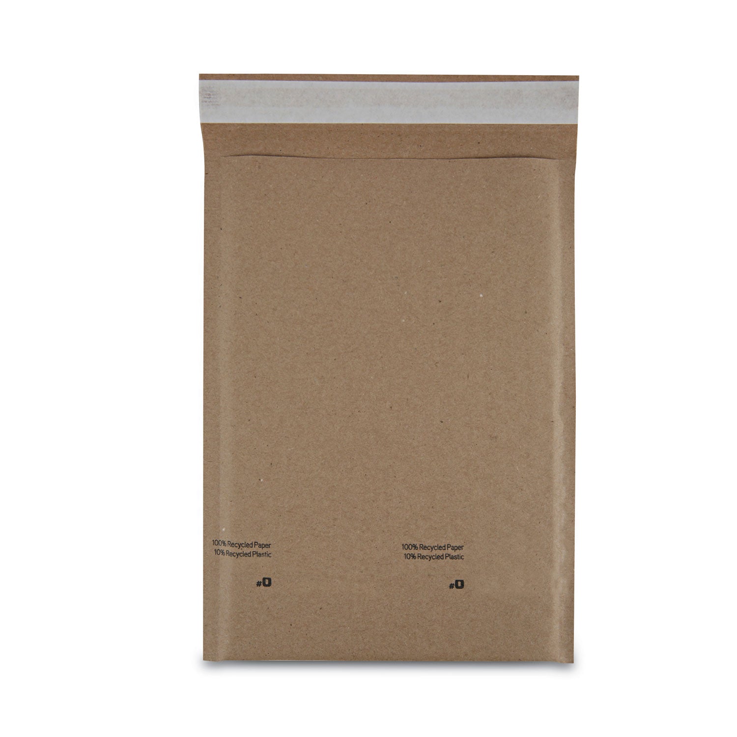 Universal Natural Self-Seal Cushioned Mailer, #0, Barrier Bubble Air Cell Cushion, Self-Adhesive Closure, 6 x 10, Kraft, 200/Carton (62425)