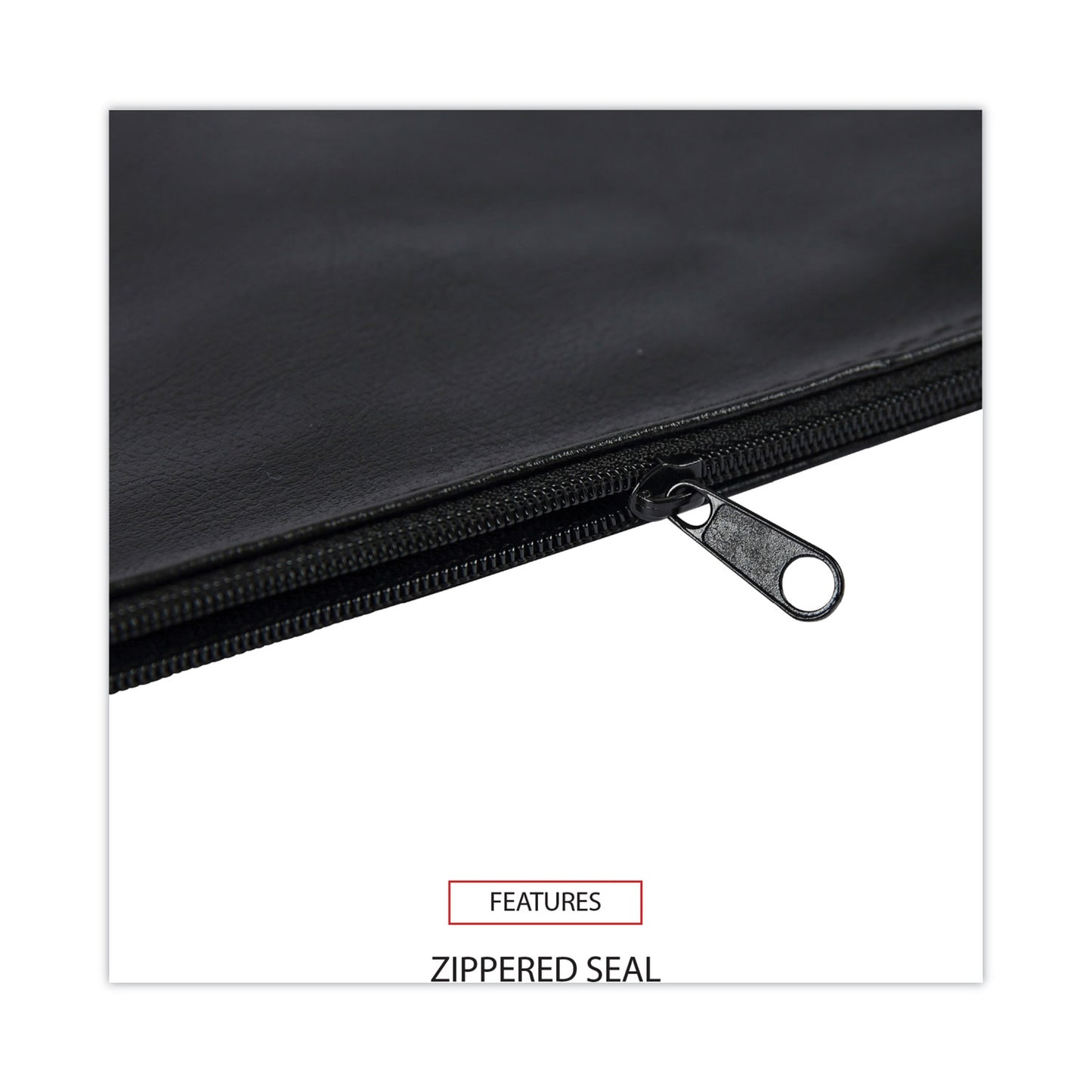 Universal Zippered Wallets/Cases, Leatherette PU, 11 x 6, Black, 2/Pack (69021)