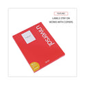 Universal Copier Mailing Labels, Copiers, 8.5 x 11, White, 100/Box (90108)