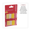Universal Page Flags, Yellow, 50 Flags/Dispenser, 2 Dispensers/Pack (99006)