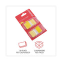 Universal Page Flags, Yellow, 50 Flags/Dispenser, 2 Dispensers/Pack (99006)