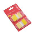 Universal Page Flags, Yellow, 50 Flags/Dispenser, 2 Dispensers/Pack (99006)