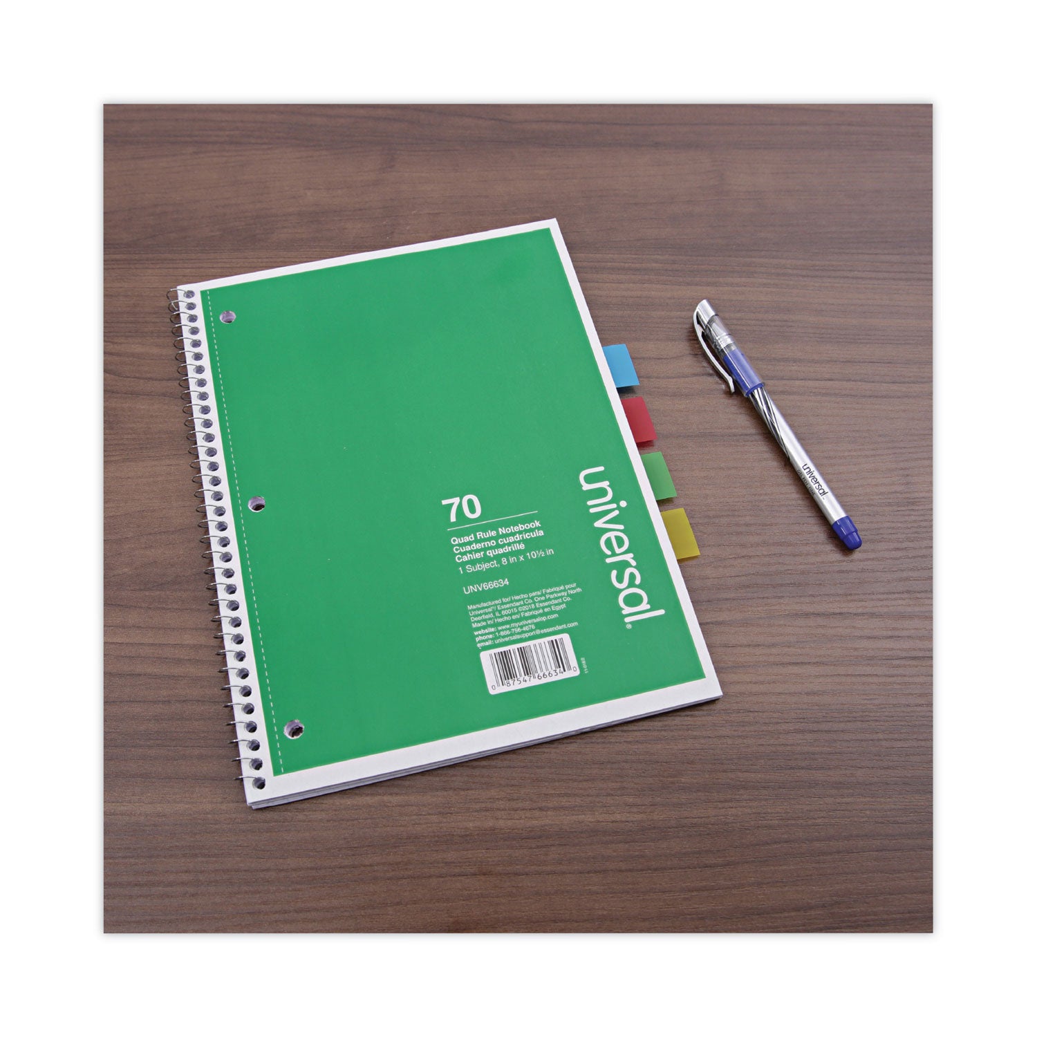 Universal Page Flags, Yellow, 50 Flags/Dispenser, 2 Dispensers/Pack (99006)