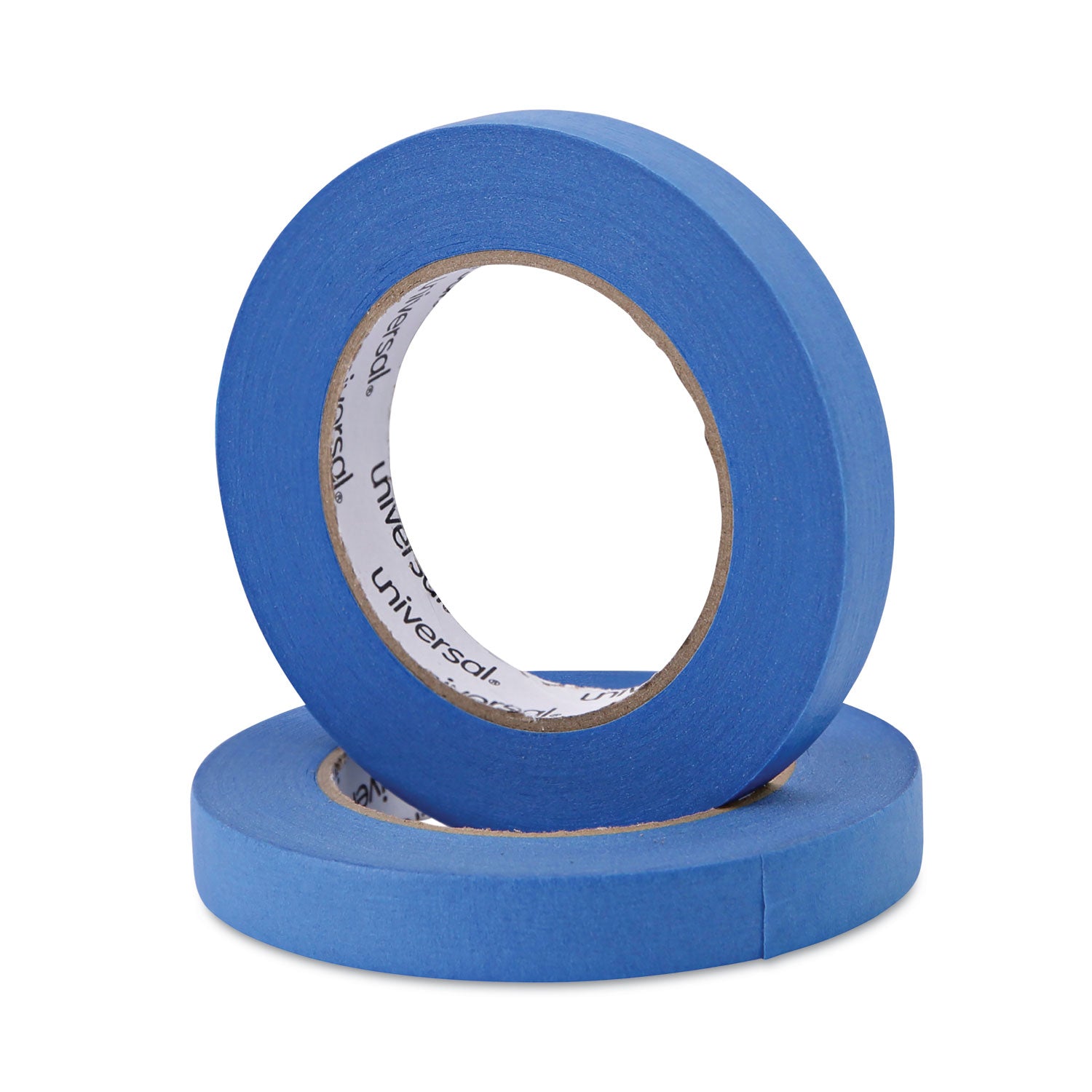 Universal Premium Blue Masking Tape with UV Resistance, 3" Core, 18 mm x 54.8 m, Blue, 2/Pack (PT14019)