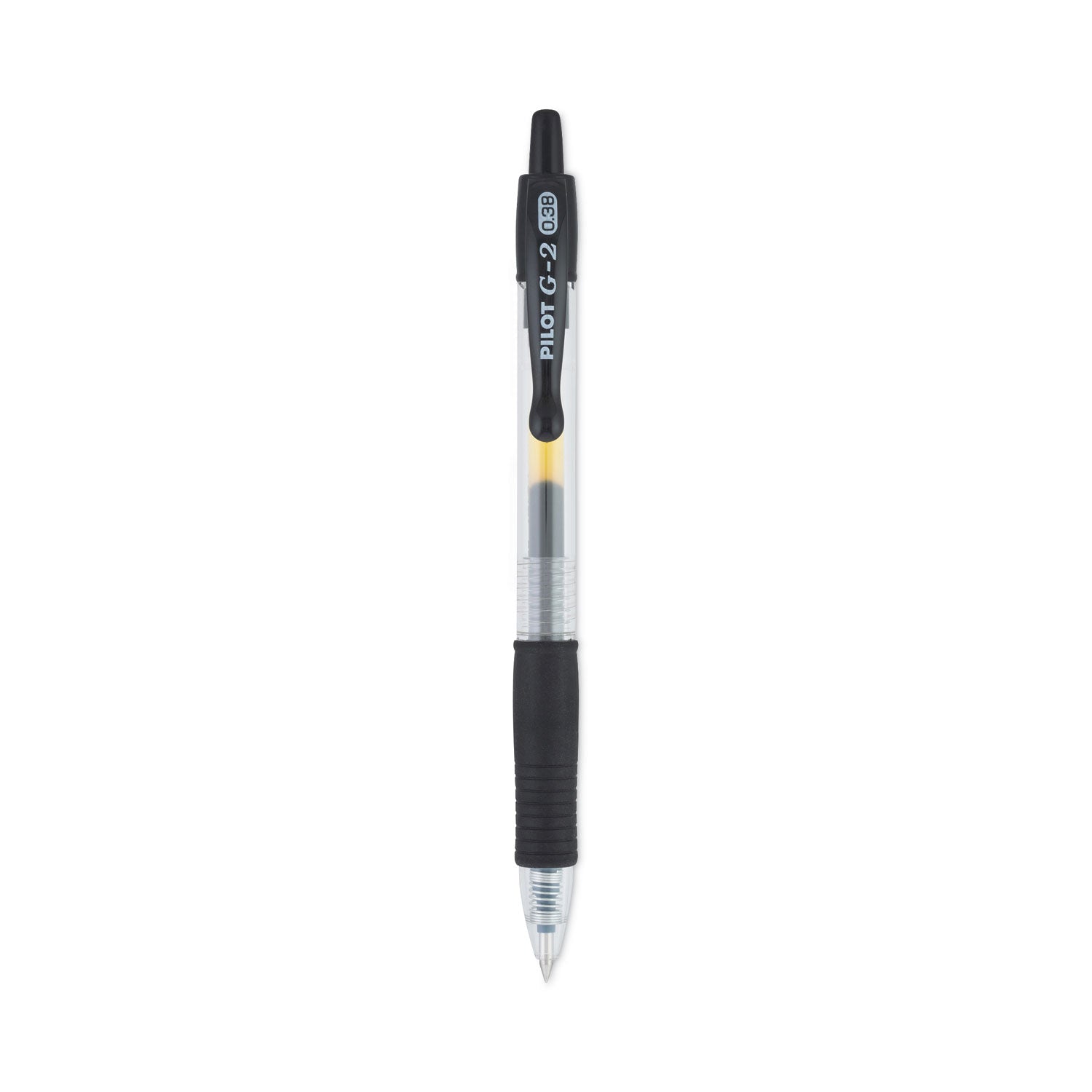 Pilot G2 Premium Gel Pen Convenience Pack, Retractable, Extra-Fine 0.38 mm, Black Ink, Smoke/Black Barrel, Dozen (31277)