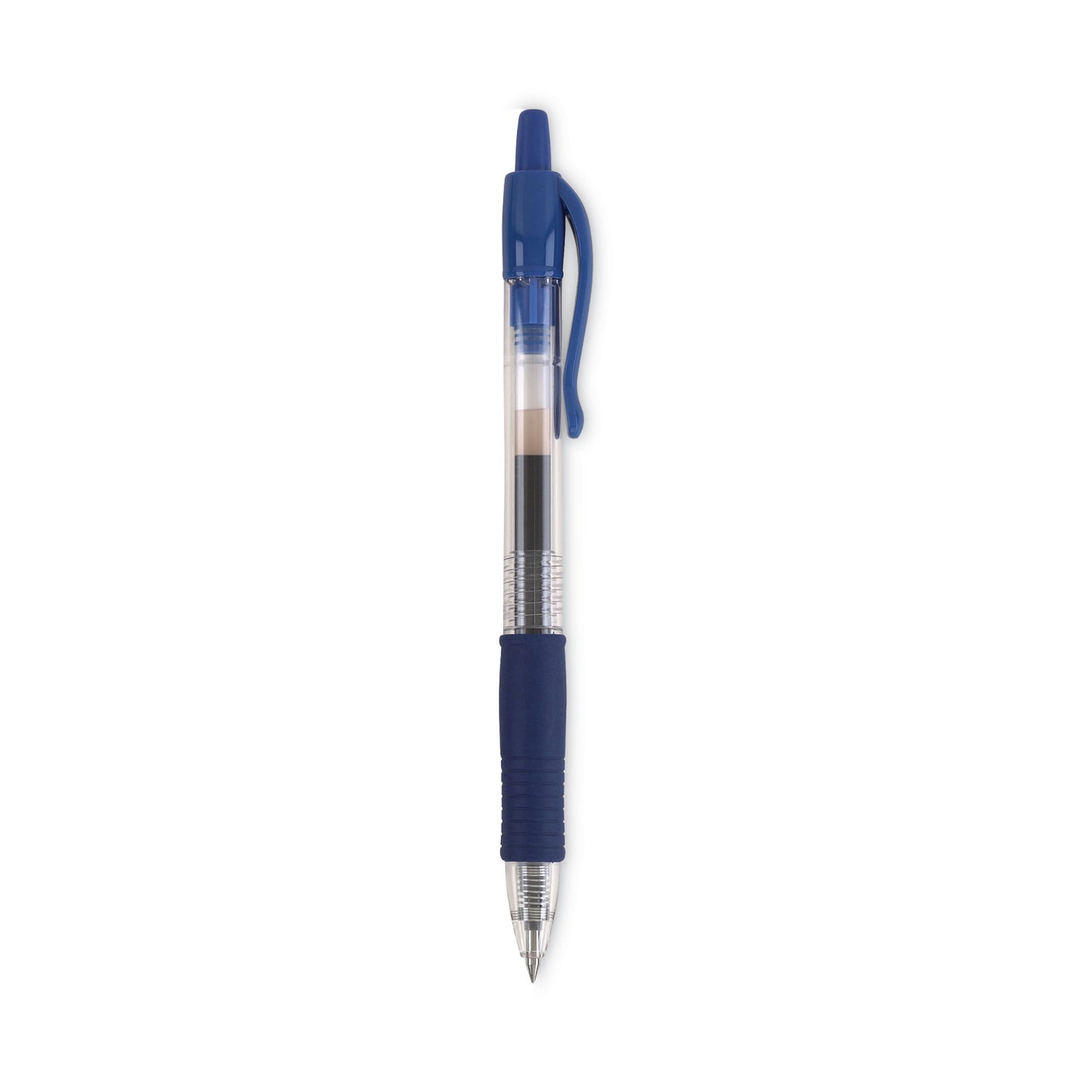 Pilot G2 Premium Gel Pen, Retractable, Bold 1 mm, Blue Ink, Smoke/Blue Barrel, Dozen (31257)