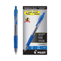 Pilot G2 Premium Gel Pen, Retractable, Bold 1 mm, Blue Ink, Smoke/Blue Barrel, Dozen (31257)