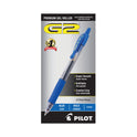 Pilot G2 Premium Gel Pen, Retractable, Bold 1 mm, Blue Ink, Smoke/Blue Barrel, Dozen (31257)