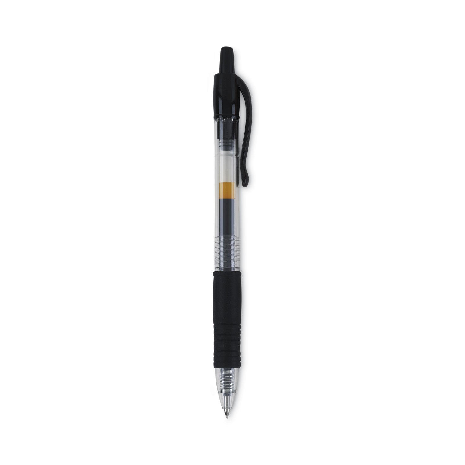 Pilot G2 Premium Gel Pen, Retractable, Bold 1 mm, Black Ink, Smoke/Black Barrel, Dozen (31256)