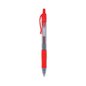 Pilot G2 Premium Gel Pen, Retractable, Fine 0.7 mm, Red Ink, Smoke/Red Barrel, Dozen (31022)