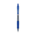 Pilot G2 Premium Gel Pen, Retractable, Fine 0.7 mm, Blue Ink, Smoke/Blue Barrel, 12/Pack (31021)