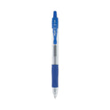 Pilot G2 Premium Gel Pen, Retractable, Extra-Fine 0.5 mm, Blue Ink, Smoke/Blue Barrel, Dozen (31003)