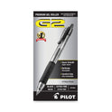 Pilot G2 Premium Gel Pen, Retractable, Extra-Fine 0.5 mm, Black Ink, Smoke/Black Barrel, Dozen (31002)