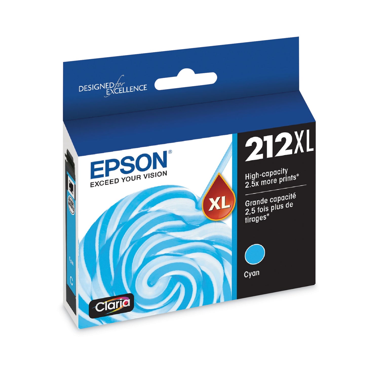 Epson T212XL220S (212XL) Claria High-Yield Ink, 350 Page-Yield, Cyan