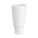 Dart J Cup Insulated Foam Pedestal Cups, 44 oz, White, 300/Carton (44AJ32)